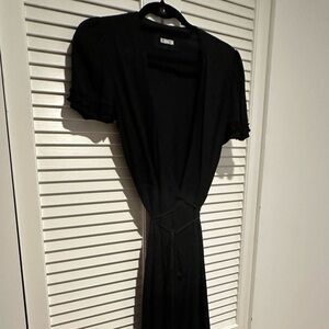 Reformation Black Midi Dress
